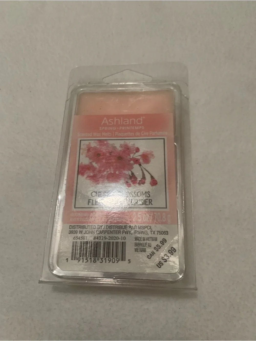 Ashland Pink Cherry Blossom and Green Sage Verbena Wax Melt Set